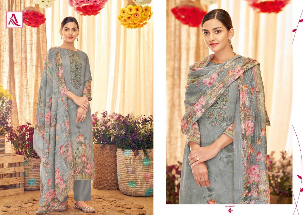 Alok Lotus New Designer Fancy Regular Wear Jam Cotton Dress Material Collection